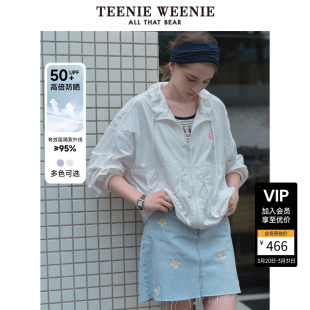 TeenieWeenie小熊奥莱夏连帽轻盈外套女 防晒服 UPF50