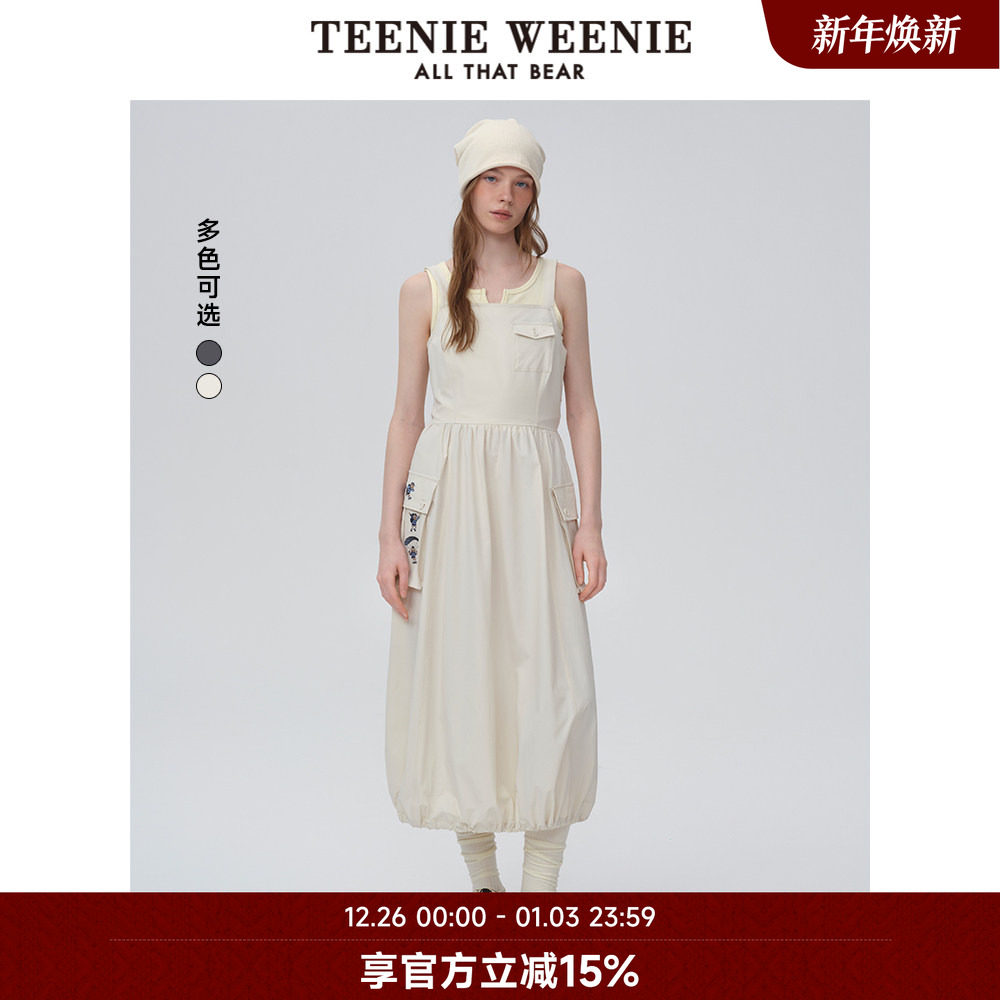 TeenieWeenie小熊奥莱女装连衣裙25春夏款工装户外穿搭