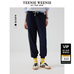 子长裤 运动裤 女士 休闲风抽绳束脚卫裤 TeenieWeenie小熊奥莱春秋季