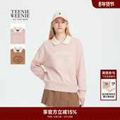 TeenieWeenie小熊奥莱卫衣春季 气质学院风翻领长袖 套头内搭上衣女