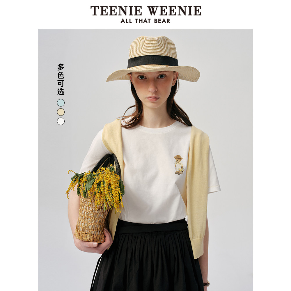 TeenieWeenie小熊奥莱T恤2025夏季新款简约休闲多色