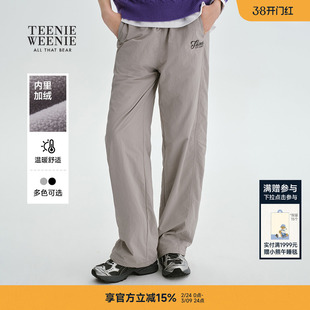 TeenieWeenie小熊奥莱休闲裤春秋季潮流舒适感宽松简约长裤子女装