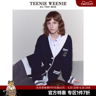 开衫 TeenieWeenie小熊奥莱春装 针织衫 外套学院风时髦 季 毛衣毛衫