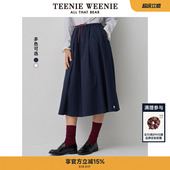 伞裙 优雅气质长款 TeenieWeenie小熊奥莱女装 简约通勤半身裙春夏季
