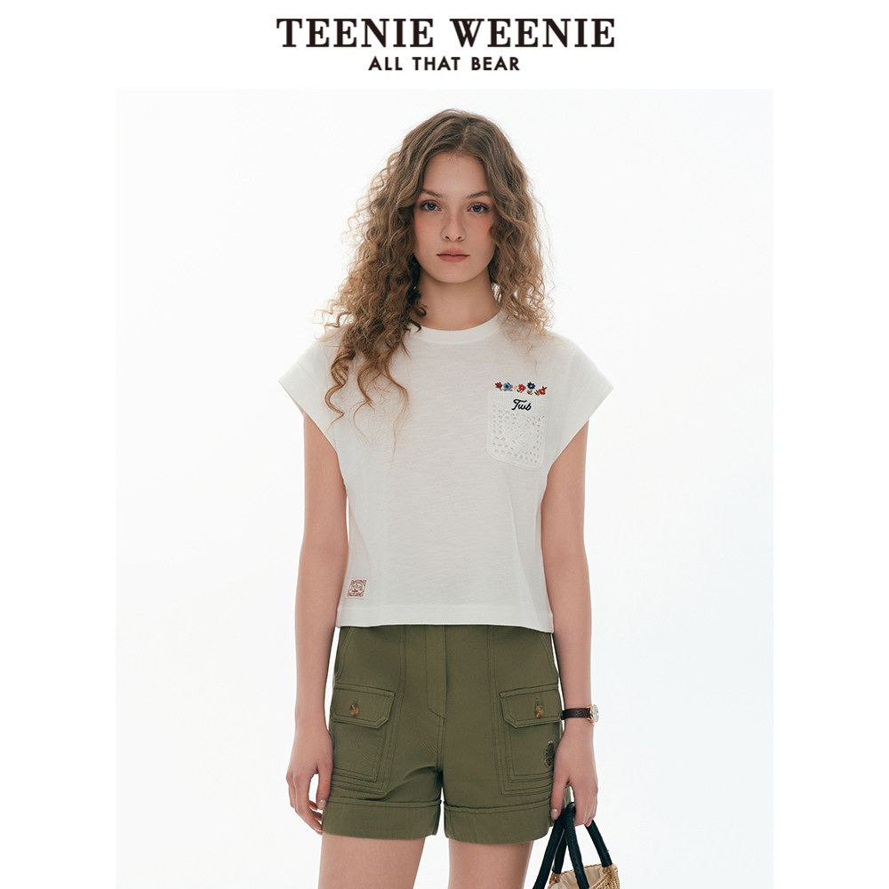 TeenieWeenie小熊奥莱女装T恤2025夏新款休闲活力潮