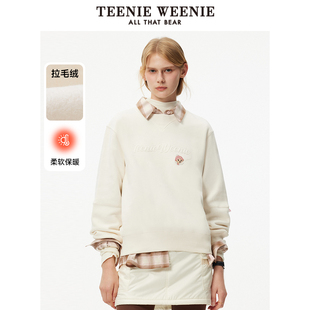 圆领套头衫 通勤时尚 休闲卫衣冬季 TeenieWeenie小熊奥莱女装