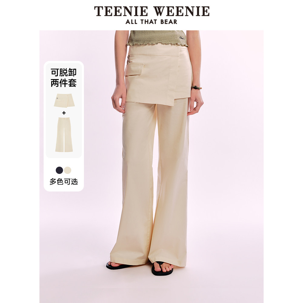 TeenieWeenie小熊奥莱休闲裤2025春新款潮流设计感可