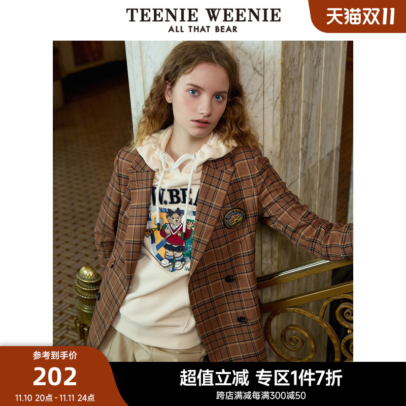 【奥莱甄选】TeenieWeenie小熊学院风西装外套小个子宽松韩版女装