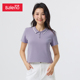 通勤短袖 班尼路2025夏季 T恤女 凉感半袖 打底衫 新款 翻领撞色POLO衫