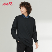 套头毛衣通勤上衣 男针织衫 班尼路秋冬款 港风简约休闲polo领长袖