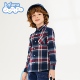 衬衫 班尼路童装 春秋男童格子上衣法兰绒宽松休闲帅气潮流儿童长袖