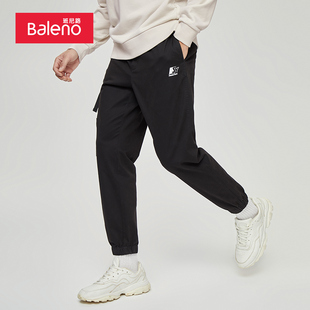 潮流百搭休闲时尚 男装 卡扣点缀JOGGER 工装 班尼路秋季 束脚裤 新品