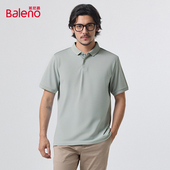 男液氨净色翻领上衣短袖 班尼路男装 2025春夏新简约商务百搭polo衫