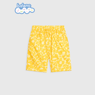 班尼路女童满印休闲运动短裤春夏装裤子女童印花短裤五分裤中大童