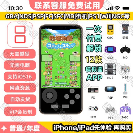 iNDS模拟器苹果ios手机口袋妖怪NDS火焰纹章FC宝可梦怀旧单机游戏