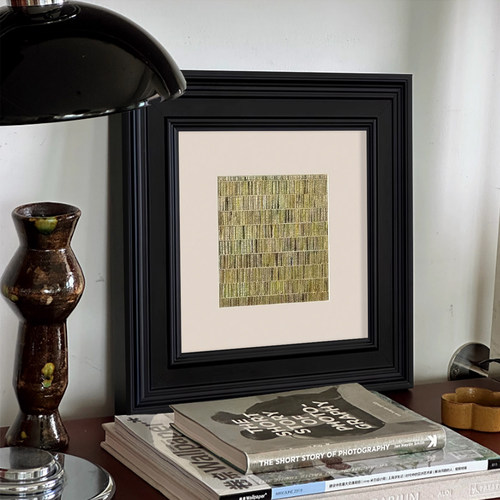 绿色抽象艺术中古风高级感小众画