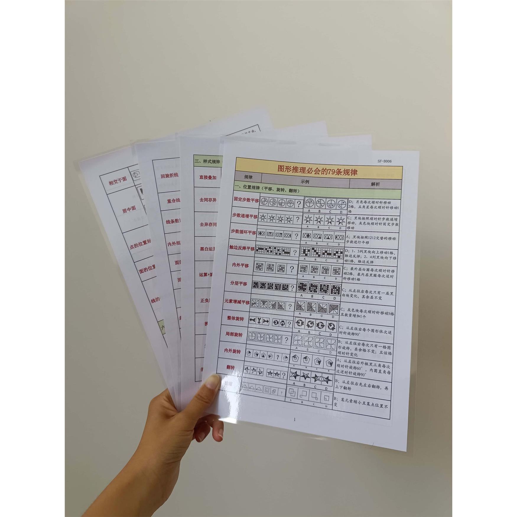 行测图形推理必会的79条