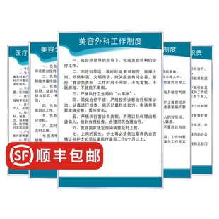 美容外科皮肤科诊所规章制度医师岗位职责治疗室无菌物品消毒打包间工作制度医疗诊所整形美容门诊制度牌上墙