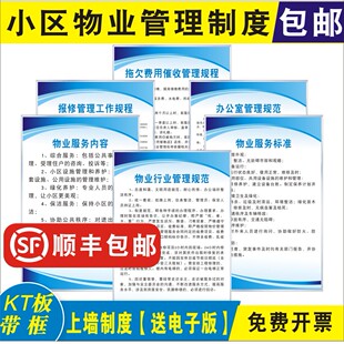 小区物业管理制度全套岗位职责消防控制室配电房电梯机房垃圾中转站制度门卫管理制度保安制度垃圾中转站上墙