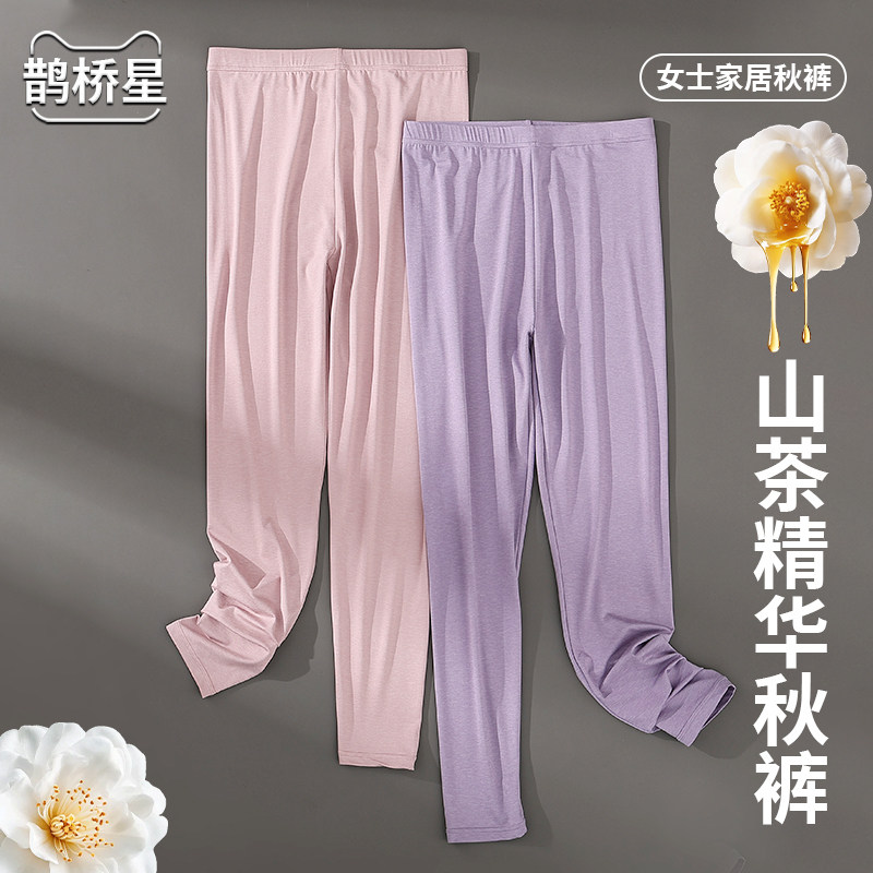 山茶精华女士薄款打底保暖裤图片