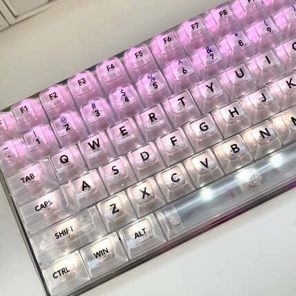 柔光键帽磨砂雾面原厂高度机械键盘通用115键61/68/87/104