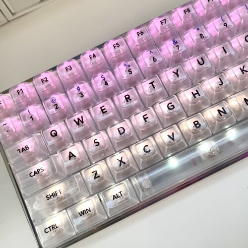 柔光键帽磨砂雾面原厂高度机械键盘通用115键61/68/87/104