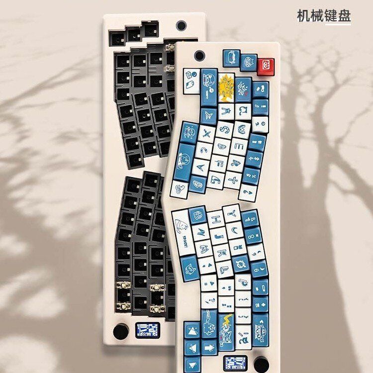 ABM066 三模Alice机械键盘Gasket结构蓝牙旋钮VIA客制化套件图片