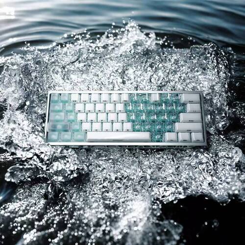 水晶果冻键帽侧刻原厂高度PC双色