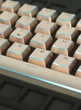 【CNC精雕】铝合金XDA高度金属透光键帽高光边客制化键盘替换键帽