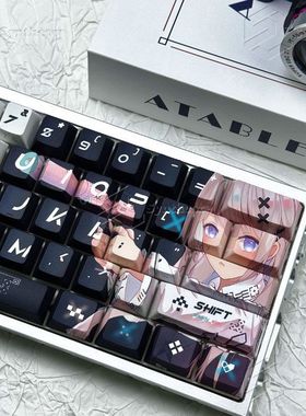 印花集键帽PC材质雾透支持wooting EZ63MADE68 Hero68ND63夜魔