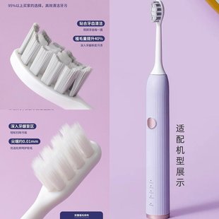 【原厂刷头】适用于快乐街区碧凡上质生活S1电动牙刷头软毛护龈