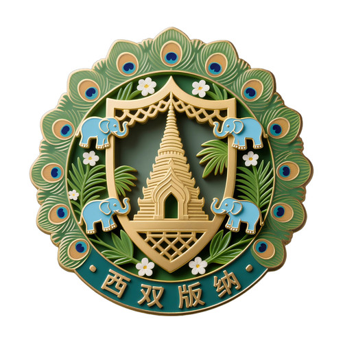 西双版纳孔雀园泼水节冰箱贴