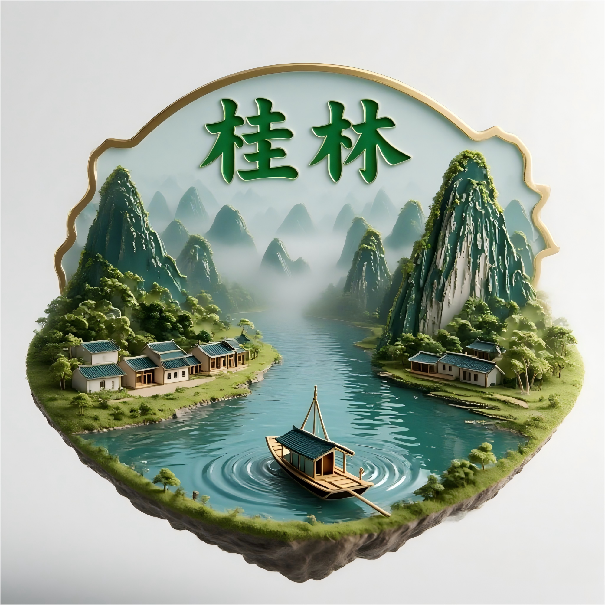桂林冰箱贴金属磁贴旅游纪念品
