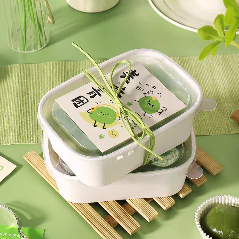 清明节青团包装盒烘焙蘸酱麻薯盒子蛋糕马卡龙寿司便当三明治野餐