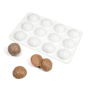 仿真核桃捏捏硅胶模具鱼蓉巧克力鹅肝磨具意境菜盘式慕斯蛋糕模具