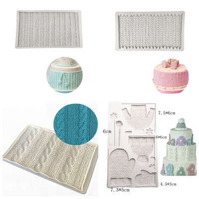 仿真毛衣纹路针织纹理硅胶模具