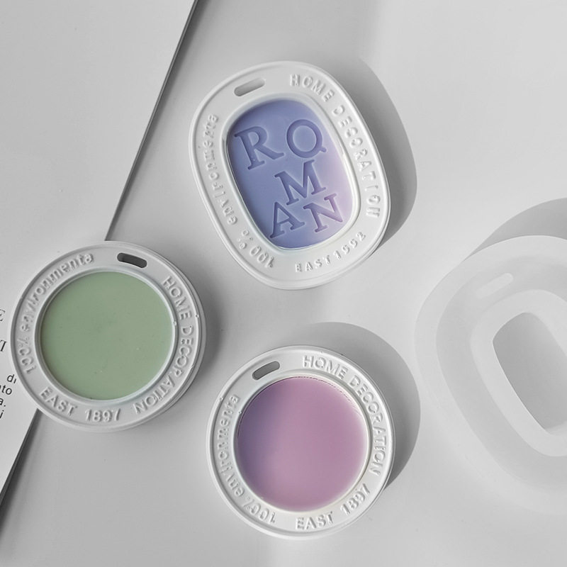 字母石膏香薰蜡烛挂牌模具自制车载扩香石磨具DIY石膏挂件