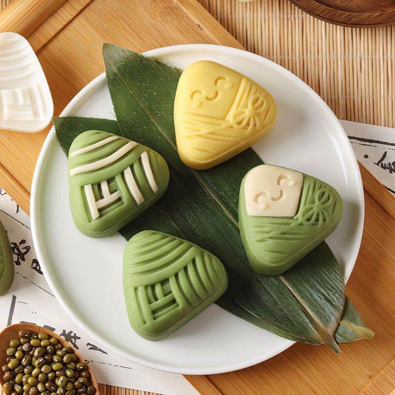端午节绿豆糕模具冰糕手压式花月饼皮烘焙食品级2025新款脱磨家用