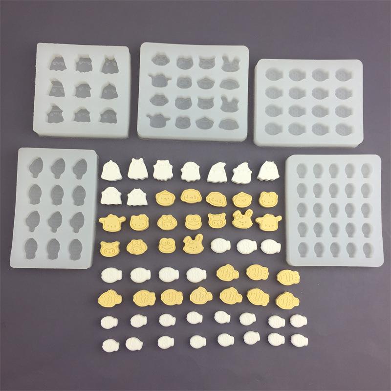 可爱小幽灵硅胶模具石膏滴胶模万