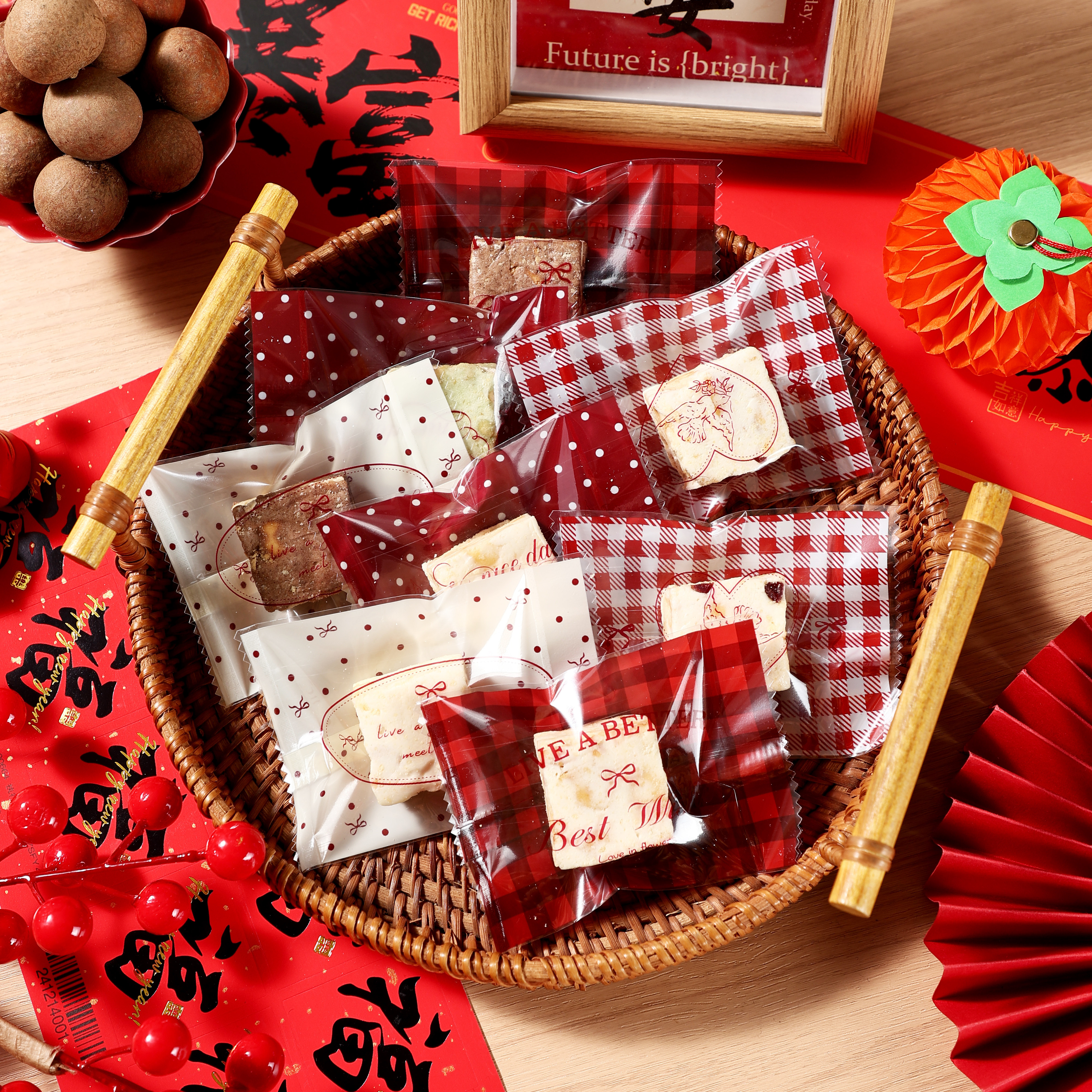 加厚新年饼干糖袋包装袋牛轧奶酥雪花酥机封袋糖果曲奇机封小袋子,厨房/烹饪用具,点心包装盒/包装袋,淘宝优惠券,粉丝福利购,淘宝优惠卷