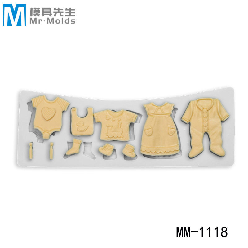 婴儿宝宝衣服鞋子女孩裙子饼干翻糖蛋糕装饰巧克力DIY硅胶模具,厨房/烹饪用具,烘焙模具,淘宝优惠券,粉丝福利购,淘宝优惠卷