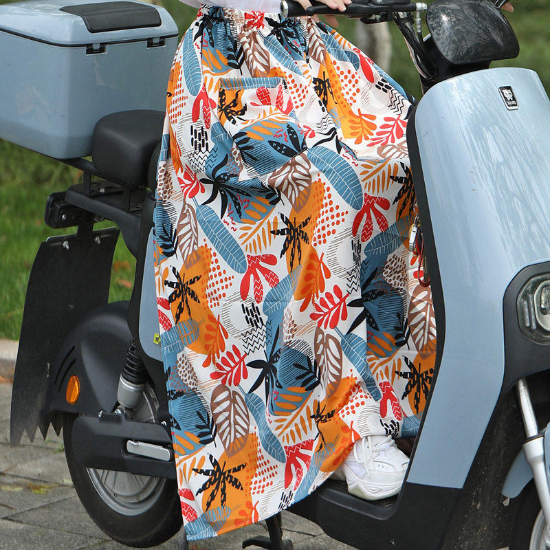 适用台铃超能s巴黎超跑f1夏季骑电动车摩托腿部防晒裙防走光神器