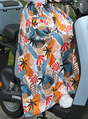 适用五羊本田scr125喜蕴100夏季骑电驴摩托腿部防晒裙防走光神器