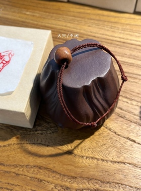 不闲原创手作 圆溜溜宝宝桃篮 手工雕刻野生龙纹核桃 护身平安