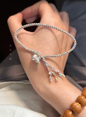 不闲原创手作 福禄葫芦手绳文玩手串 男女同款手工原创编绳 百福