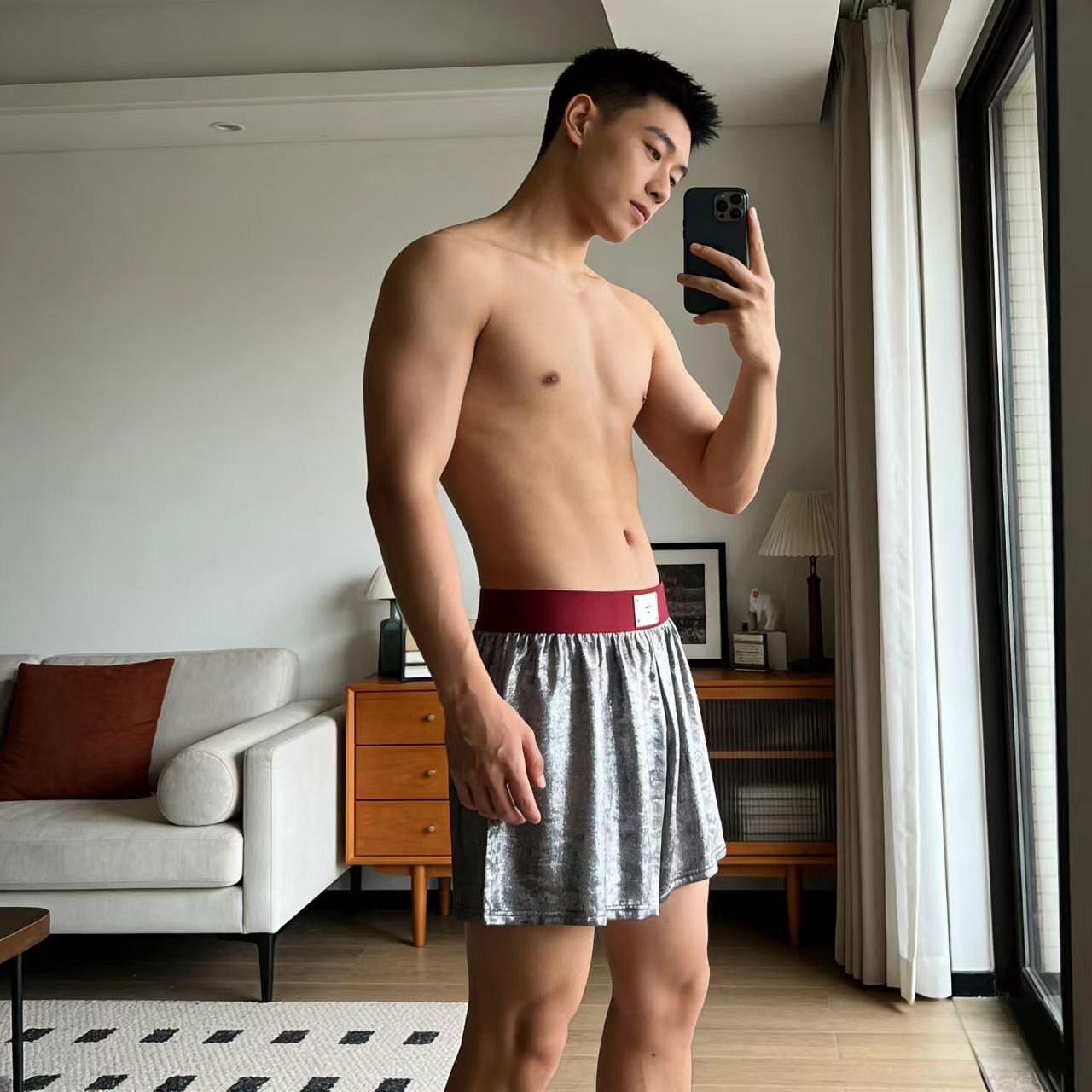 男士阿罗裤潮流烫银休闲居家宽松大码男生裤衩家具运动阿罗裤短裤,女士内衣/男士内衣/家居服,男阿罗裤,淘宝优惠券,粉丝福利购,淘宝优惠卷