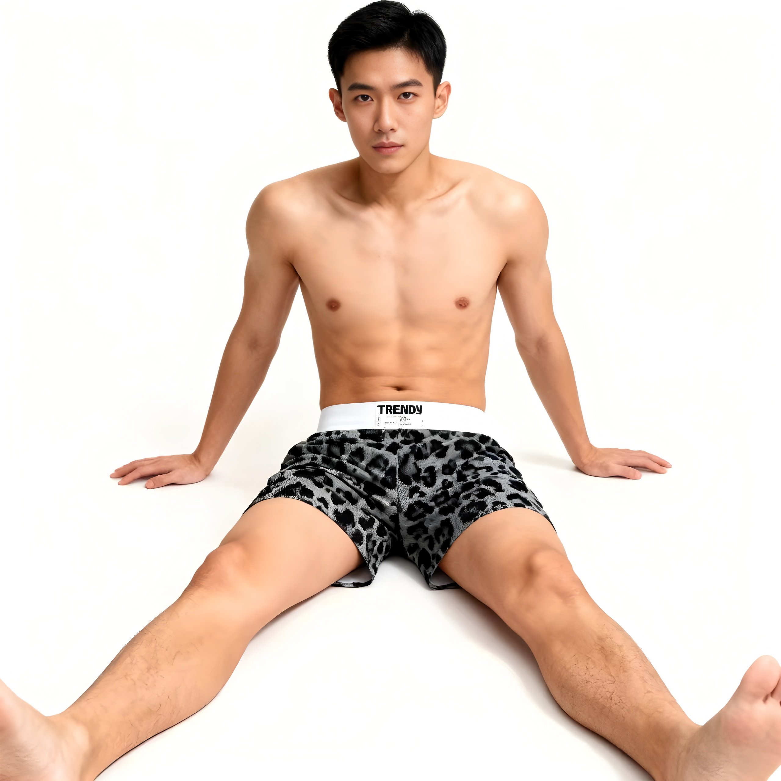 潮流豹纹家居男士阿罗裤大码大裤衩居家休闲短裤胖子宽松四角裤头,女士内衣/男士内衣/家居服,男阿罗裤,淘宝优惠券,粉丝福利购,淘宝优惠卷