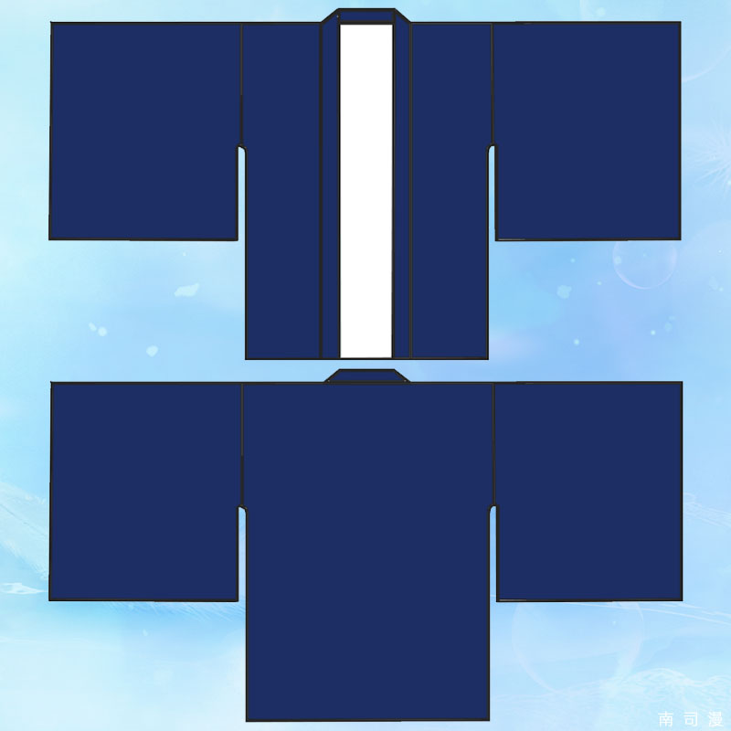 阔袖羽织定制印制个性对襟外套DIY探案童装儿童短衫法披披风法披