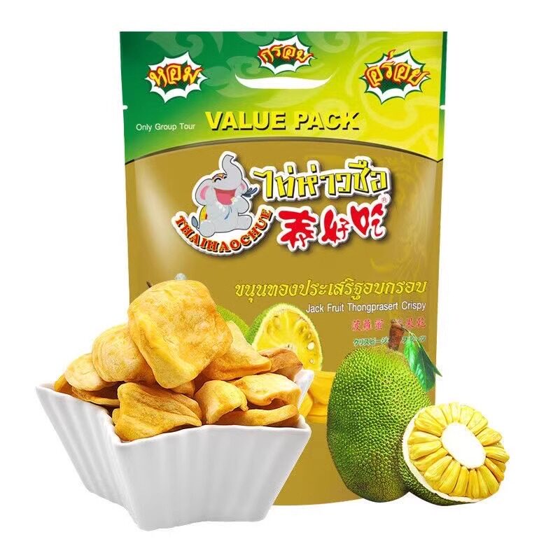 泰好吃泰国原装进口优质冻干菠萝蜜干净重30g/90g休闲零食