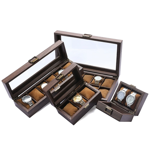 Ретро часы, коробка для хранения, стеклянная коробка для часов, браслет